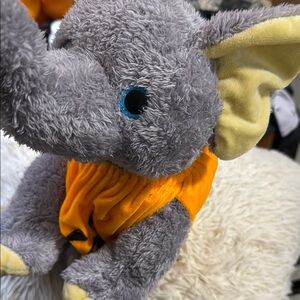 Gray and Yellow Elephant Plush Toy
